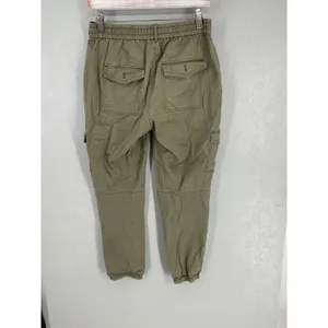 White House Black Market Womens The Jogger Cargo Pants Olive Green Size 2 thumbnail 3