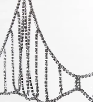 Zara Rhinestone Jewel Bra Top thumbnail 4