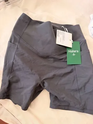 Halara XS Biker High-Waist Shorts With Pockets -scrunch butt lift XS - Gray - N thumbnail 9