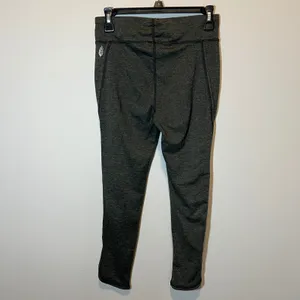 Free People Movement Leggings Olive Green Heathered Cutout Ankle Women's Medium thumbnail 6
