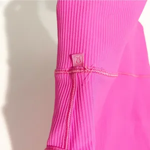 Lululemon Pink Power Pivot Ribbed Deep‎ V Tank Top thumbnail 4