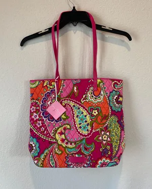 Vera Bradley Multicolor Paisley Print Tote Bag thumbnail 2