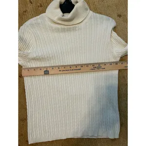 Ralph Lauren Vintage Cable Knit Turtleneck Sweater Size Small Preppy Old Money thumbnail 6