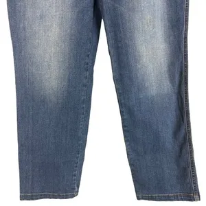 Spanx‎ Straight Leg Jeans Vintage Indigo Blue Pull On Denim Casual 20356R Large thumbnail 3