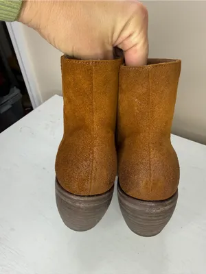 Frye Rosalia Bootie Cognac Suede Sample Sale sz 6 thumbnail 4