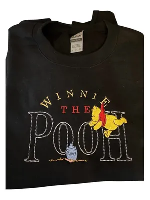 Gildan Winnie the Pooh Embroidered Graphic Sweatshirt - NWOT thumbnail 1