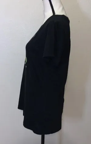 Jesus Calling answer decline black short sleeve top Size M thumbnail 2