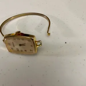 Advance Gold Tone Latch Closure Ladies Analog Watch thumbnail 2