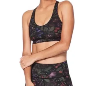 Lululemon Break Free Bra Nulux Frozen Flourish Multi / Black Size 6 thumbnail 13