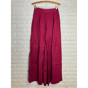 Massimo Dutti pleated wide leg pants trousers pink magenta women's size 6 modern thumbnail 2
