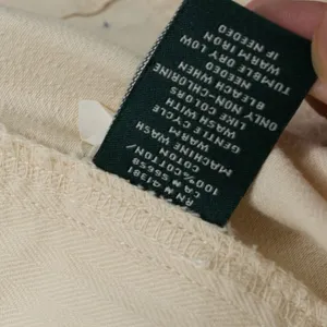 Lauren Ralph Lauren Jacket Womens XL Beige Herringbone Military Utility‎ Cotton thumbnail 13