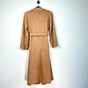 8/M Trench Coat Long Jacket Pendleton classic camel 100%pure virgin wool Vintage thumbnail 3