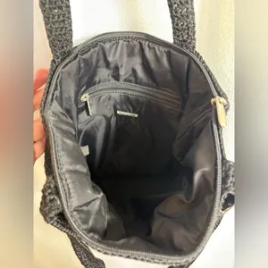 The‎ Sak Black Crochet shoulder bag with Hang Tag EUC thumbnail 8