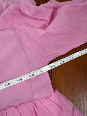 entro‎ Pink Button-Front Tunic Blouse size medium Oversized thumbnail 7