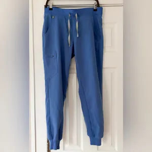 Figs Zamora Blue Jogger Pants Size‎ Small EUC thumbnail 2