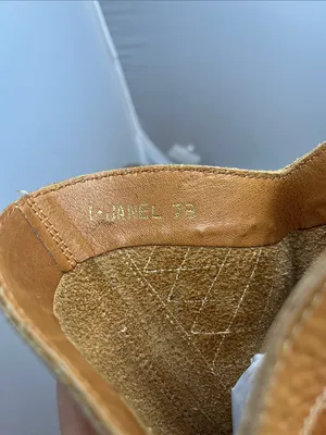 Women's 80s Vintage Tan Leather Mid-Calf Heeled Western Boots - Size 7B thumbnail 2