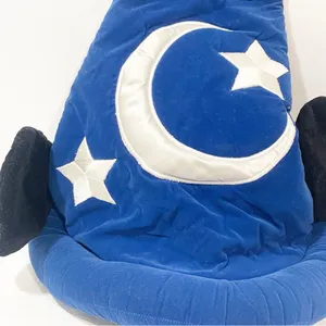 Vintage Walt Disney World Mickey‎ Sorcerers Apprentice Fantasia Blue Plush Hat thumbnail 2