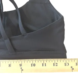 Lululemon Energy Bra Sports Bra Black 6 Strappy Back Activewear Yoga Gym Workout thumbnail 6