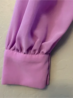 Pinkblush Ricarica lavender maternity long sleeve maxi dress medium NEW thumbnail 5