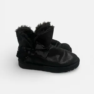 UGG Black Women's Slippers with Sequin Bow thumbnail 8