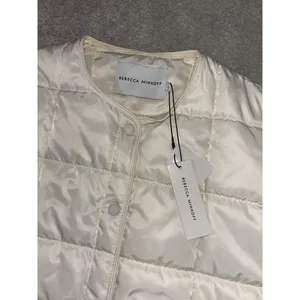Rebecca Minkoff‎ quilted puffer jacket white medium NWT msrp $228 thumbnail 6