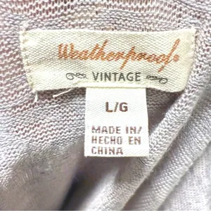 Weatherproof Vintage Hoodie Grey Purple Excellent‎ Lightweight Knit Women Size L thumbnail 6