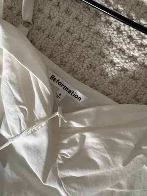 Reformation Dress White Mini thumbnail 3