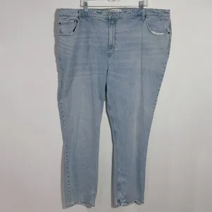 Abercrombie & Fitch Curve Love Ultra High Rise 90s‎ Straight Jean Size 24 Long thumbnail 2