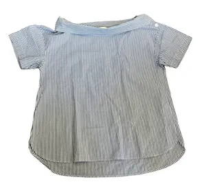 Earth Music & Ecology Striped Blue Womens Top thumbnail 1
