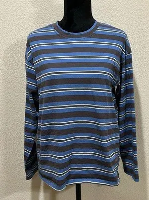 Blue & Black Striped Long Sleeve thumbnail 1