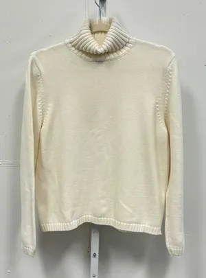 Vintage Splendor Cream White 100% Cotton Turtleneck Sweater Women's XL‎ Canada thumbnail 1