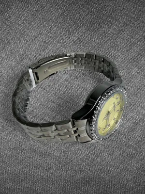 Invicta Silver-Tone Crystal Bezel Yellow Dial Bracelet Watch - Brand New thumbnail 6