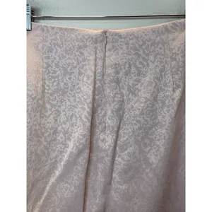 House of Harlow 1960 Mini Skirt Womens XL Pink Jacquard Slit Satin thumbnail 7