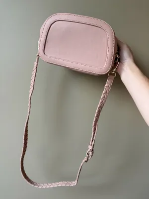 Pink Lily Pale Blush Braided Strap Crossbody  thumbnail 4