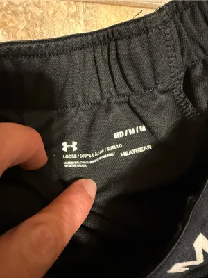 Under Armour | Black Athletic Shorts with Logo Waistband thumbnail 3