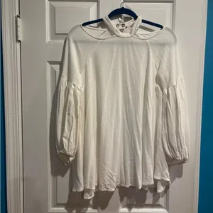 Free People Drift Away white tunic boho dress or tunic sz XS or S thumbnail 3