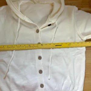 Source Unknown Chunky Soft White Oversizes Button Up Cardigan Hoodie 2XL thumbnail 7