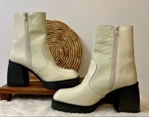 Free People Ruby Shine Platform Boot in White Size 38.5 thumbnail 6