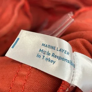 Marine Layer Wide Leg Bridget Crop Orange Denim Pants Size 4 NWOT Womens thumbnail 7