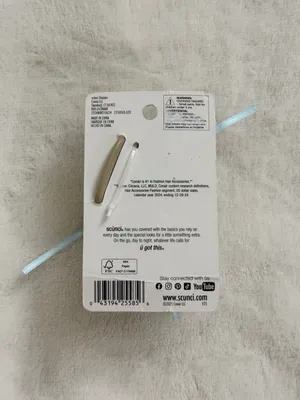 Scunci by Conair Hair Claw Clip - Cream/Tan thumbnail 4
