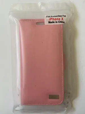 iPhone X Case Leather Wallet Flip Cover Pink thumbnail 8