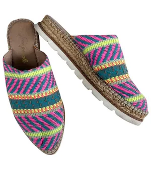 Free People Solstice Espadrille Mules Size 7 thumbnail 1