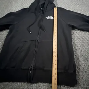 The‎ North Face Full Zip Hoodie Womens Medium Black Logo Sleeve NF0A4PA2 thumbnail 6