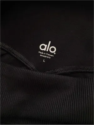 ALO High-Waist Alosoft Lounge Legging in Black Size L thumbnail 11