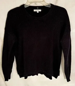 Madewell Black Pullover Sweater Size Medium thumbnail 1