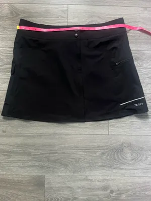 NEW Terry Cycling Black Active Outdoor Cargo Skirt Size XL Athletic Biking thumbnail 10