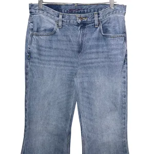 Re/Done Low Rise Bell Bottom Flare Jeans Lake Blue Size 10/30‎ thumbnail 3