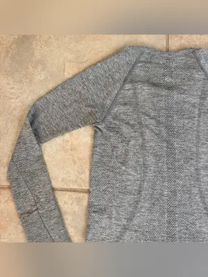 Lululemon Swiftly Tech Long Sleeve 2.0 in Slate / White Heather Grey Size 4 thumbnail 11