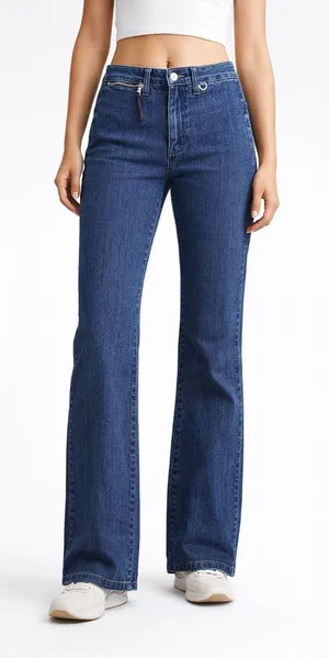 Vintage Vertigo Paris Bootcut Jeans Womens Size 4 Denim France Y2K thumbnail 1