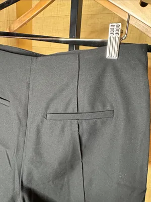 Zara Basic Black High Rise Tailored Dress Shorts Size Medium EUC thumbnail 8